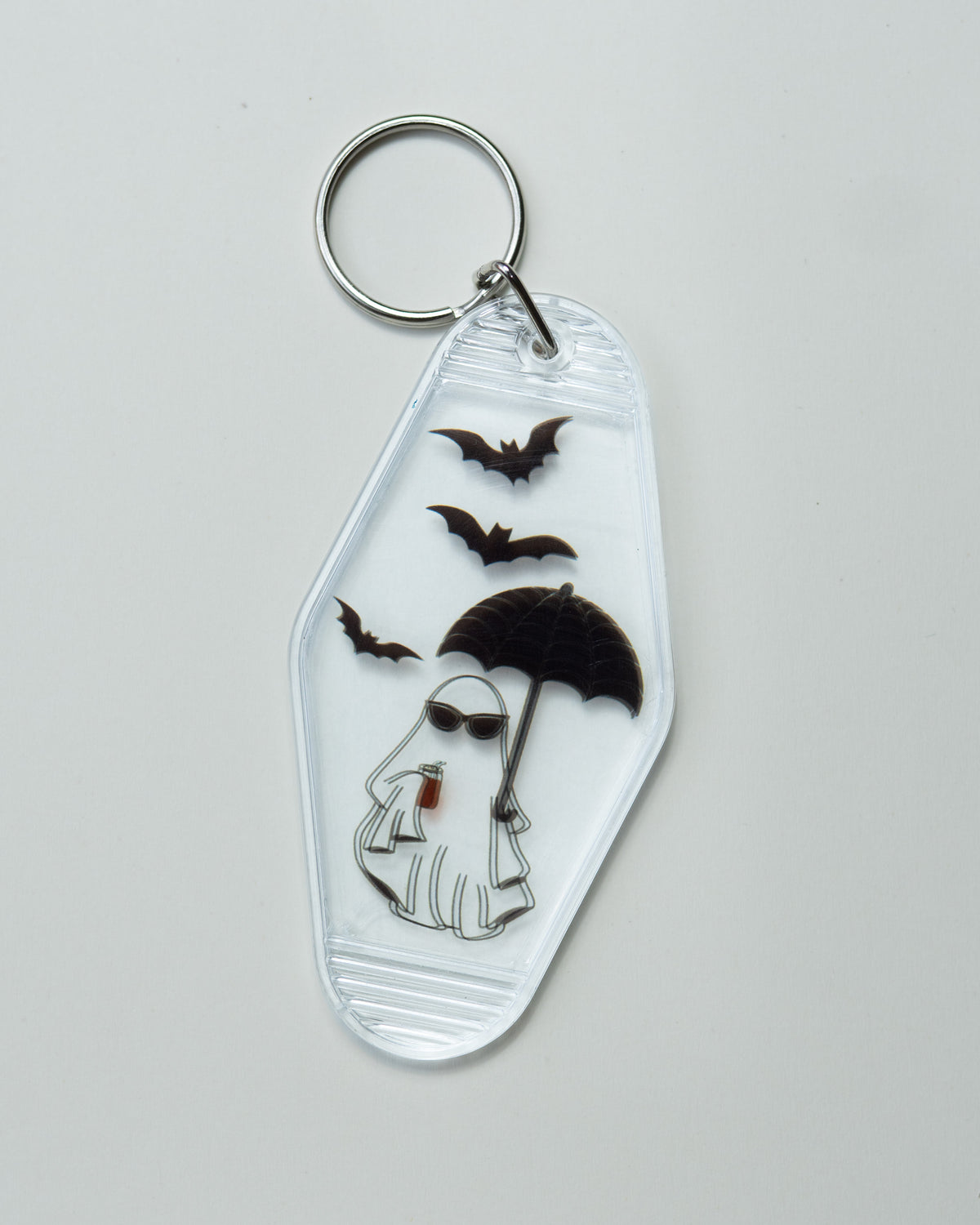 Gothic Ghost Keychain CLEAR