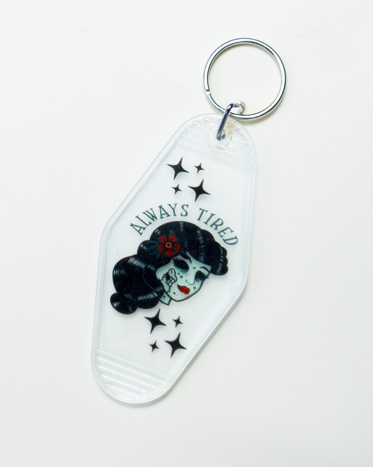 Always tired Keychain CLEAR