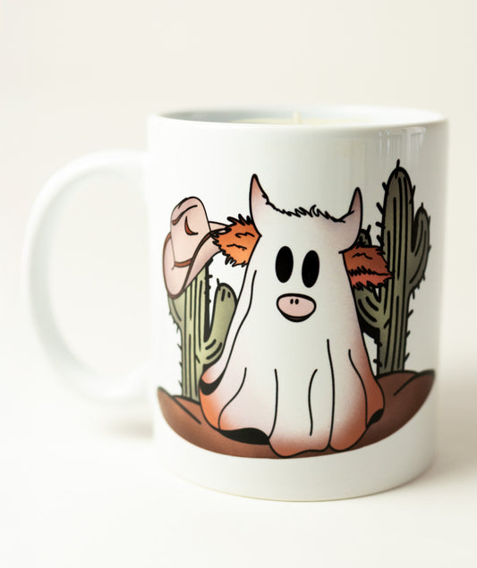 Ghost Cow Mug/Candle