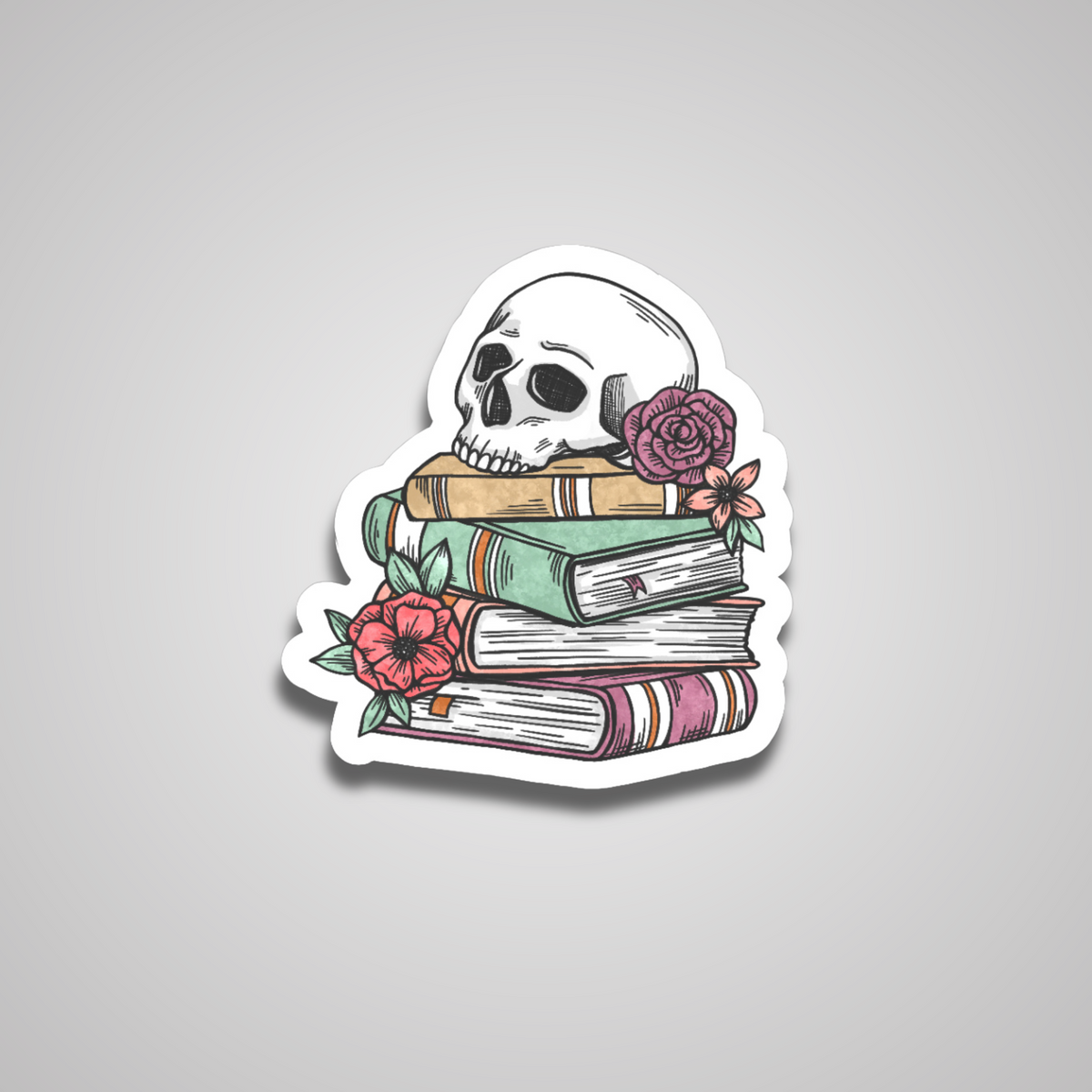 Book Stack Sticker