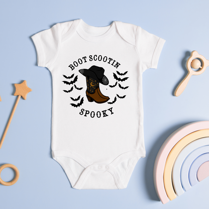 Baby Spooky Boots Onesie