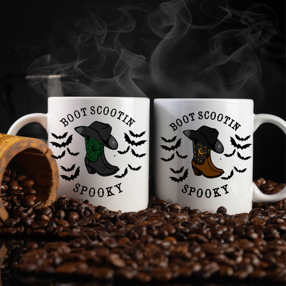 Boots Scoot'n Spooky Mug/Candle