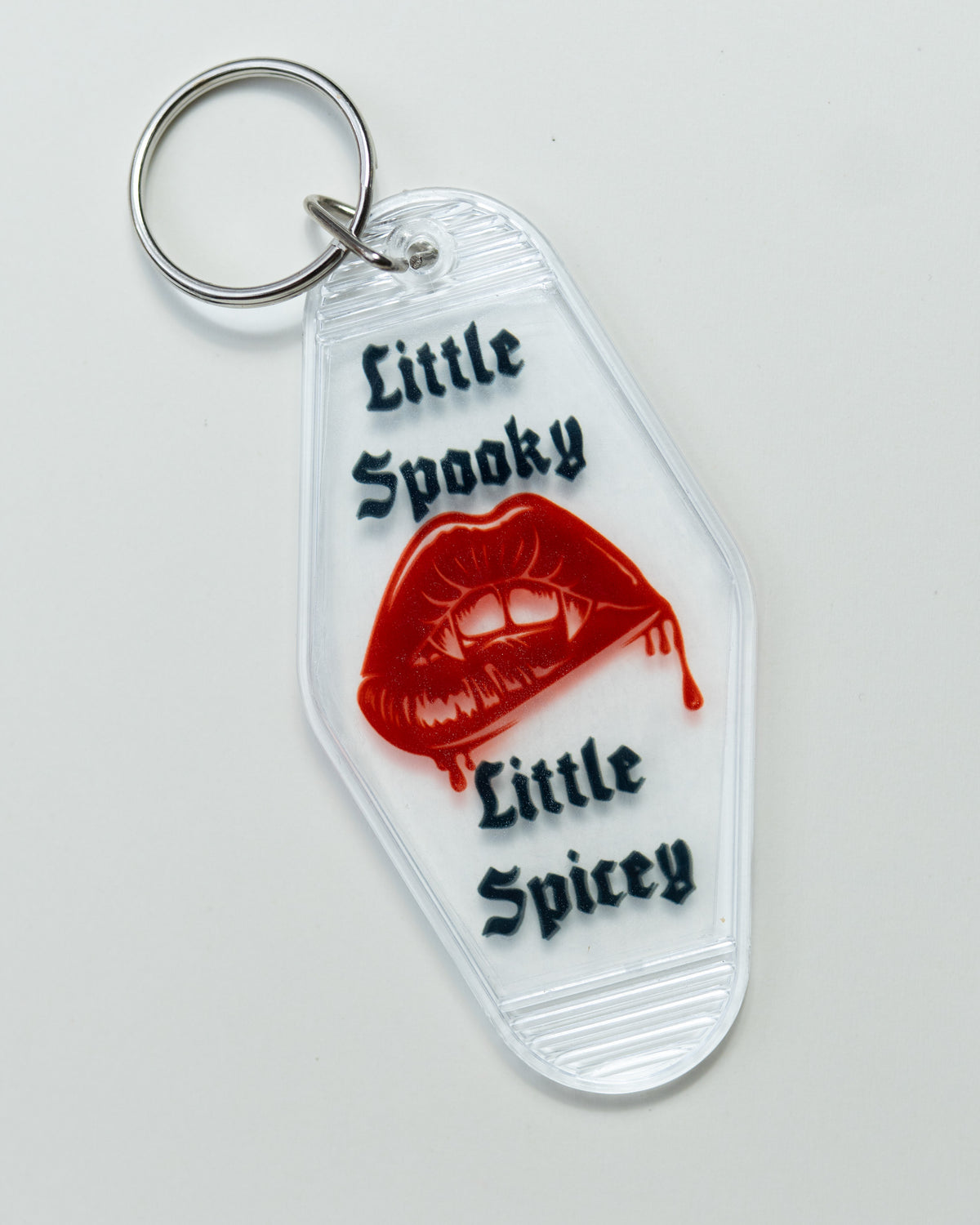 Lil spooky/spicy keychain CLEAR