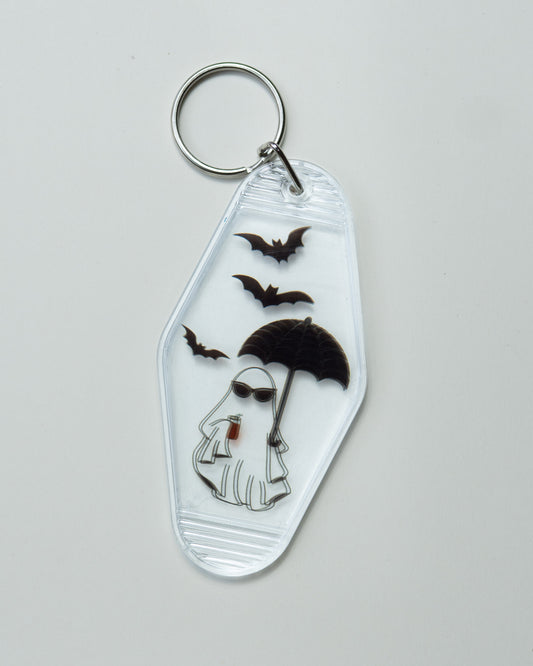 Gothic Ghost Keychain CLEAR
