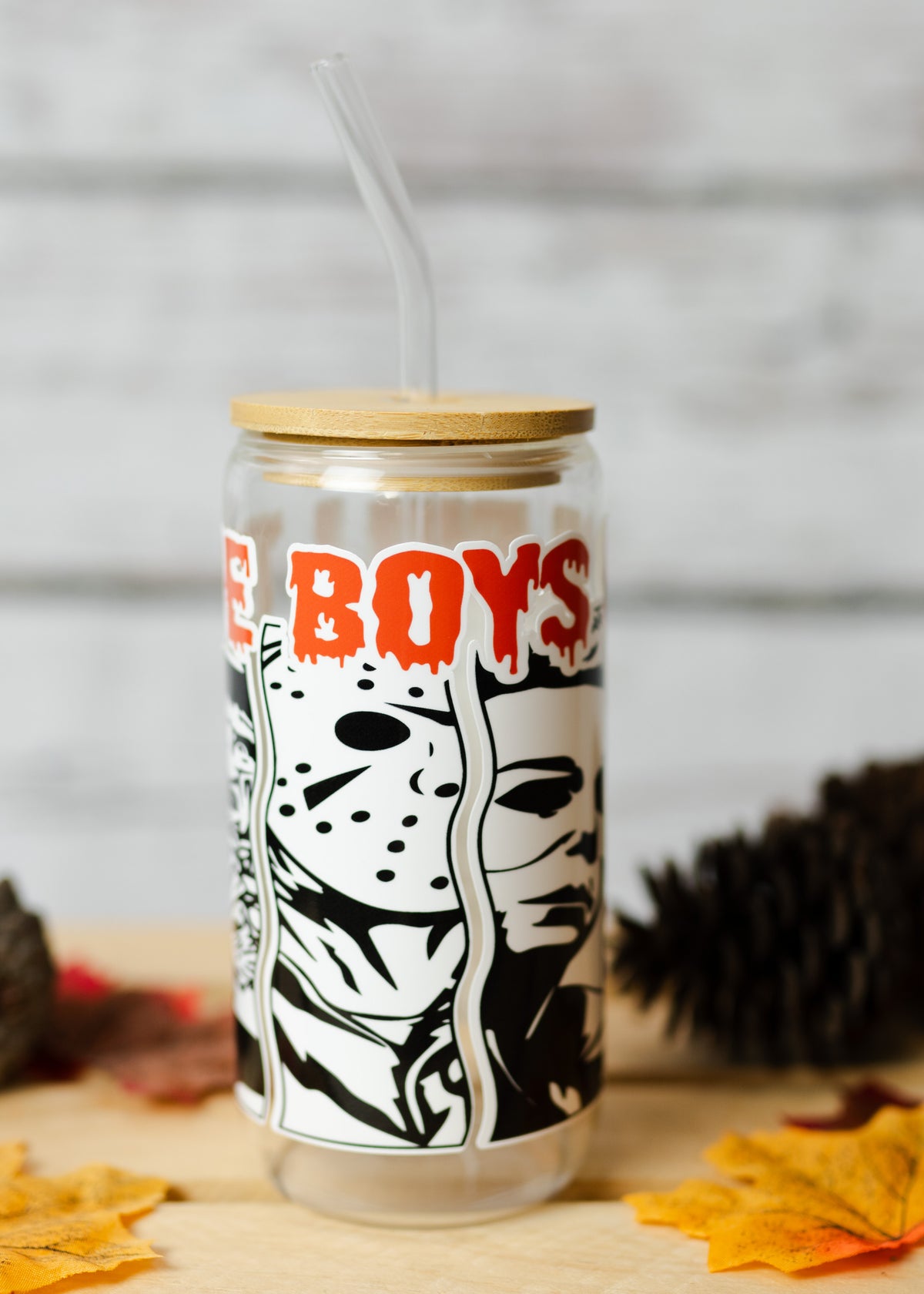 Boys Of Fall Glass Cup